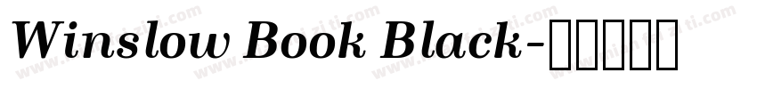 Winslow Book Black字体转换